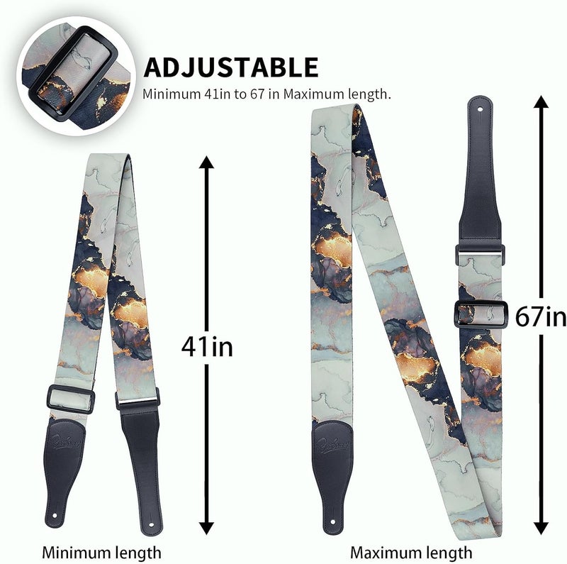 BestSounds Guitar Strap, Bass Guitar Strap, Electric and Acoustic Guitar Straps (Galaxy) - Image 4